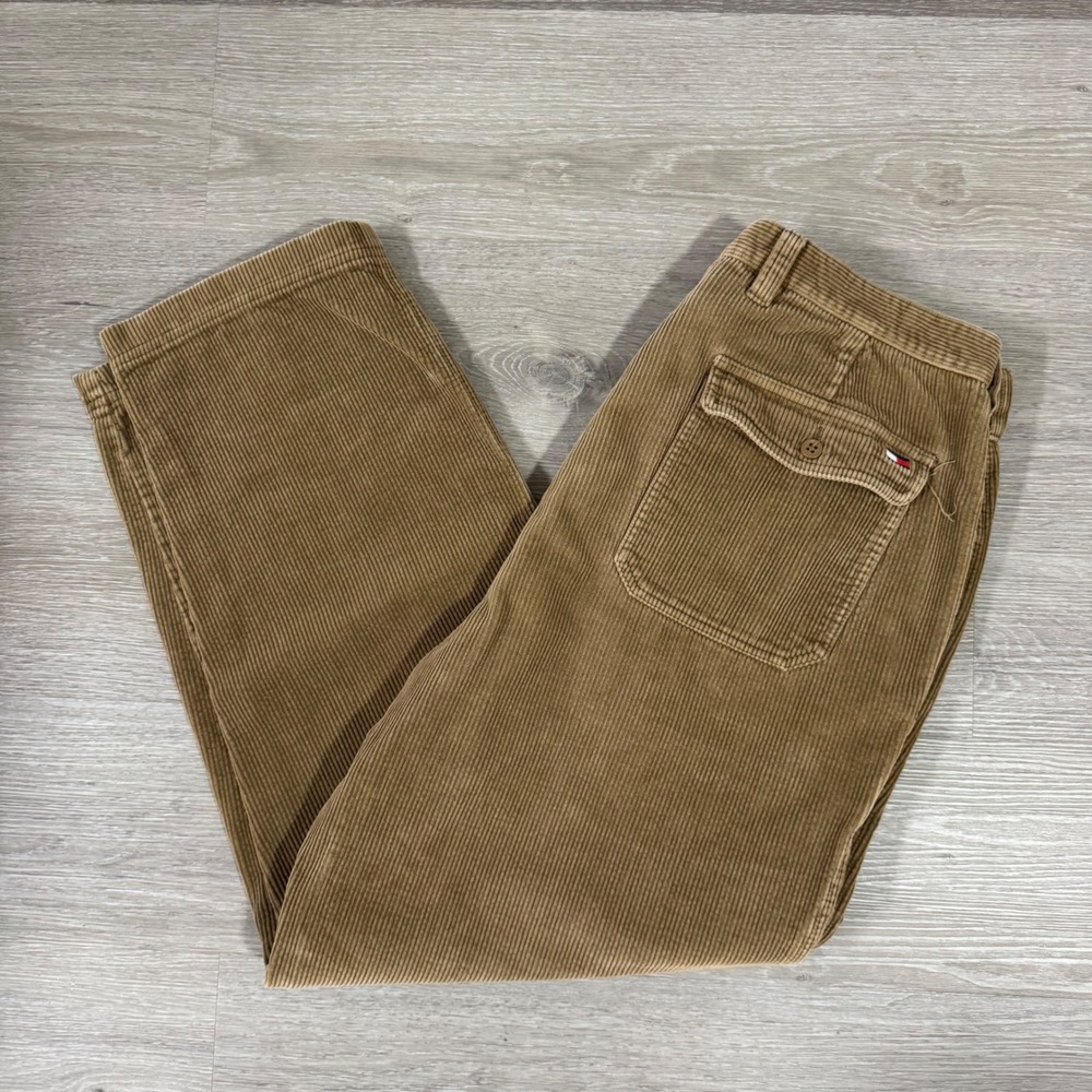 Vintage Tommy Hilfiger Corduroy Pants Mens 36x31 Brown Baggy Skater